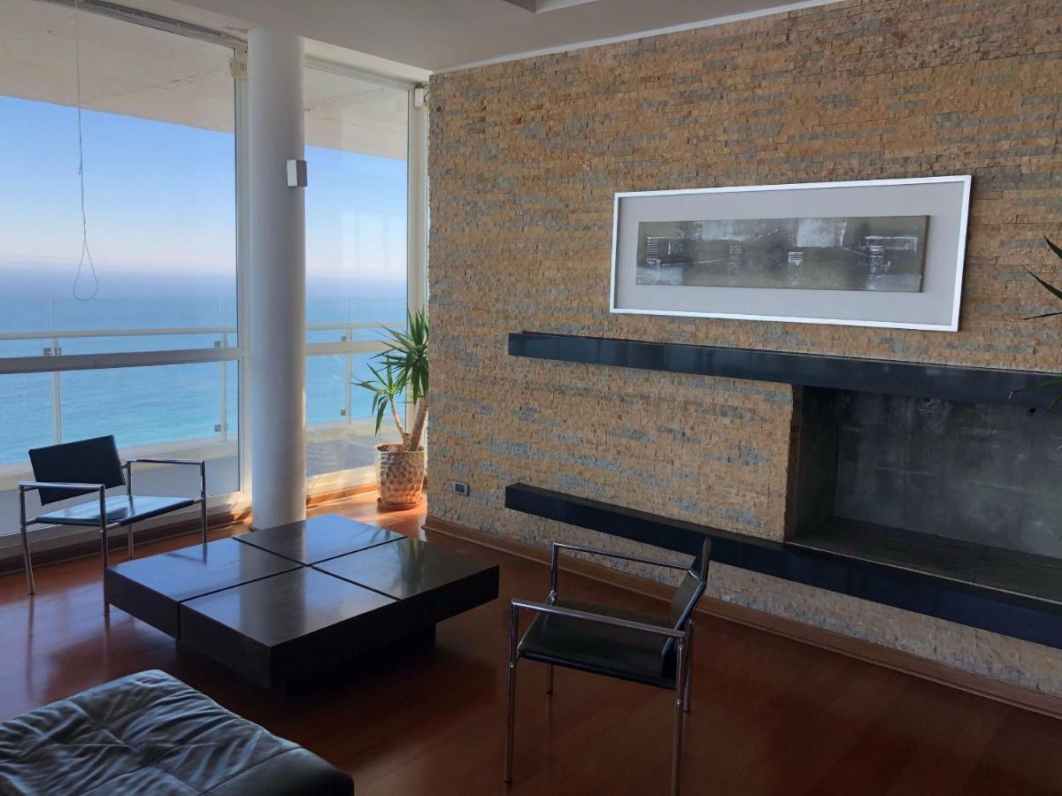 Hermoso Departamento Con Insuperable Vista Al Mar Apartment Vina del Mar Luaran gambar
